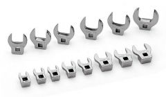 14 pc 3/8" Drive SAE Open-End Crowfoot Wrench Set (7/16-1-1/4")