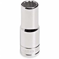 3/8" 12 Point Deep Socket with 3/8" Drive