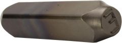 3/16", Metal Hand Stamp, E