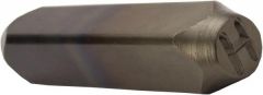 3/16", Metal Hand Stamp, H
