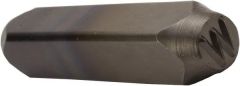 3/16", Metal Hand Stamp, W