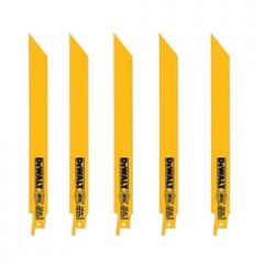 4in. 18 TPI Straight Back Bi-Metal Reciprocating Saw Blade (5-Pack)
DEW DW4810