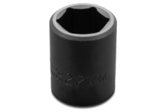 1/2" Drive Impact Socket 22mm - 6 Point
