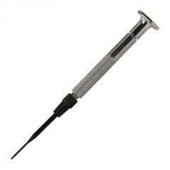 .04" (1.0mm) x 4" Long Steel Handle Slotted Screwdriver