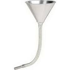 5-3/4" Inner Diameter Galvanized Steel Filler Funnel