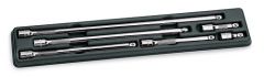 6 pc 1/4" Drive Knurled Extension Set