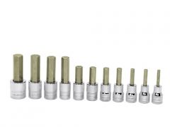 11 pc 3/8" Drive Metric Standard Hex Bit Socket Set (4-14 mm)