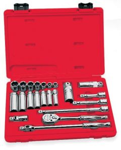22 pc 3/8" Drive 6-Point SAE General Service Socket Set