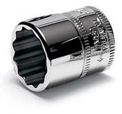 1/4" Drive 12-Point Metric 13 mm Flank Drive Shallow Socket