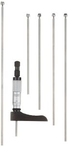 0-3" Range Micrometer Depth Gage with Half Base
