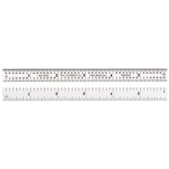 6" Steel Rule with Inch Graduation