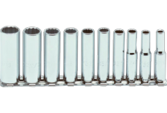 Proto® 1/4" Drive 10 Piece Deep Socket Set - 12 Point