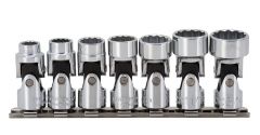 3/8" Drive 7 Piece Universal Socket Set - 12 Point 