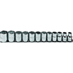 Proto® 3/8" Drive 12 Piece Metric Socket Set - 12 Point