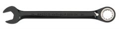 Black Chrome Combination Reversible Ratcheting Wrench 1/4" - Spline