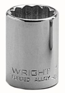 1-3/16" 1/2" Drive 12 Point Chrome Socket