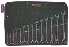 14 Piece Full Polish Combination Wrench Set 3/8" - 1-1/4" 12 Point