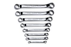 8 pc 12-Point Metric Flank Drive Short 10° Offset Box Wrench Set (6/7—18/20 mm)