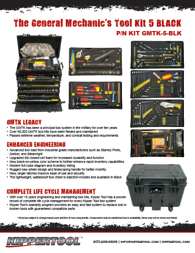 General Mechanic's Tool Kit Flyers - click to download (6.7MB)