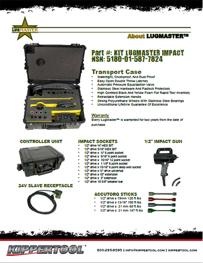 Lugmaster Kit Flyer - click to download (2.5MB)